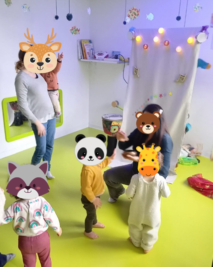 spectacle musical en crèche à la Mézière