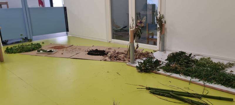 Atelier découverte des sens à la micro crèche.